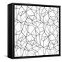 Across Geometrics Silver Crop-Wild Apple Portfolio-Framed Stretched Canvas