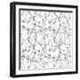 Across Geometrics Silver Crop-Wild Apple Portfolio-Framed Art Print