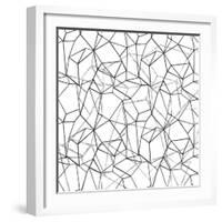 Across Geometrics Silver Crop-Wild Apple Portfolio-Framed Art Print