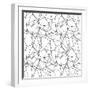 Across Geometrics Silver Crop-Wild Apple Portfolio-Framed Art Print