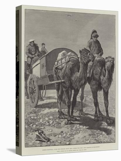 Across Mongolia, with the Russian Heavy Mail across the Gobi, Our Caravan in Mid-Desert-Richard Caton Woodville II-Stretched Canvas