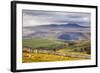 Across Ribblesdale to Ingleborough from Above Stainforth Near Settle, Yorkshire Dales, Yorkshire-Mark Sunderland-Framed Photographic Print