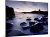 Across Rumble Churn at Dawn Towards Ruins of Dunstanburgh Castle, Northumberland, England-Lee Frost-Mounted Photographic Print