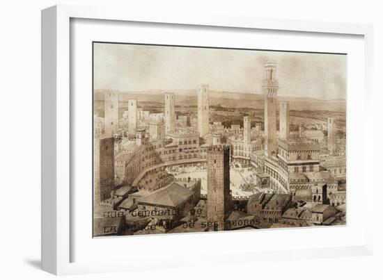 Across Siena, Fragments d'Architecture du Moyen Age et de La Renaissance, Engraved Chauvet-null-Framed Giclee Print