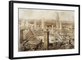 Across Siena, Fragments d'Architecture du Moyen Age et de La Renaissance, Engraved Chauvet-null-Framed Giclee Print