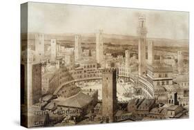 Across Siena, Fragments d'Architecture du Moyen Age et de La Renaissance, Engraved Chauvet-null-Stretched Canvas