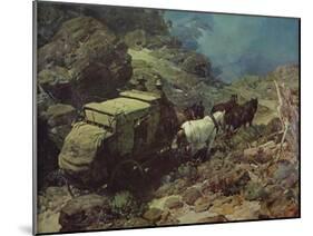 Across the Big Divide-Frank Tenney Johnson-Mounted Art Print