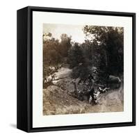 Across the Continent on the Union Pacific Railway-null-Framed Stretched Canvas