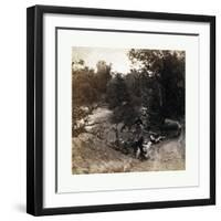 Across the Continent on the Union Pacific Railway-null-Framed Premium Giclee Print