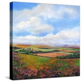 Across the Fields-Jan E^ Moffatt-Stretched Canvas