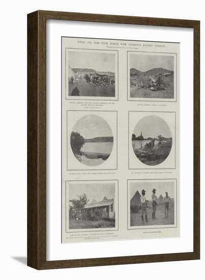 Across the Free State Border with Alderson's Mounted Infantry-null-Framed Giclee Print