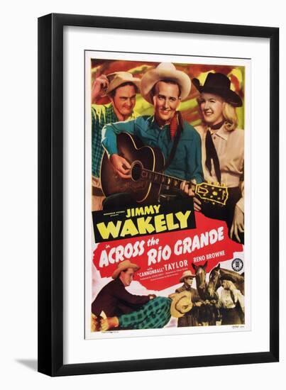 Across the Rio Grande, Dub Taylor, Jimmy Wakely, Reno Browne, 1949-null-Framed Art Print
