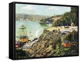 Across the River, New York, C.1910-Ernest Lawson-Framed Stretched Canvas