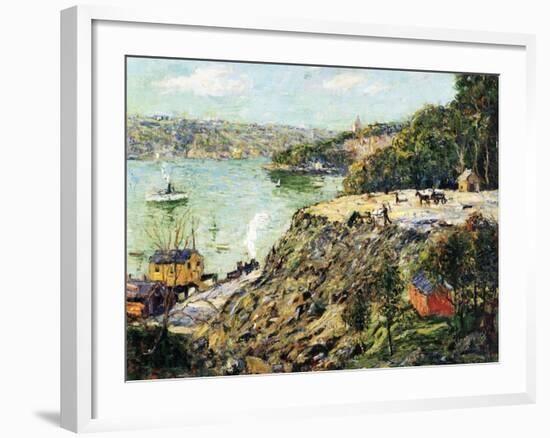 Across the River, New York, C.1910-Ernest Lawson-Framed Giclee Print