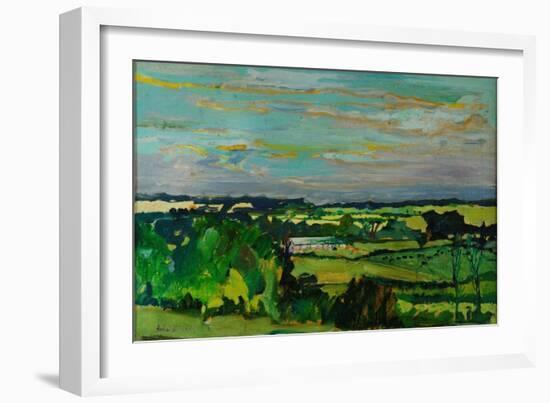 Across the Valley, Bedfordshire, 1973-Brenda Brin Booker-Framed Giclee Print