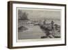 Across Two Oceans, Shooting Sting-Rayfish on the Berbice River-null-Framed Giclee Print