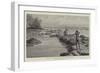 Across Two Oceans, Shooting Sting-Rayfish on the Berbice River-null-Framed Giclee Print