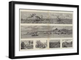 Across Two Oceans, Sketches in the West Indies-null-Framed Giclee Print