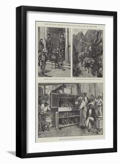 Across Two Oceans, Sketches in Venezuela-William Heysham Overend-Framed Giclee Print