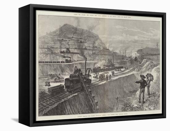 Across Two Oceans, the Panama Ship Canal-Melton Prior-Framed Stretched Canvas