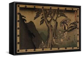 Act 5, C. 1838-Utagawa Hiroshige-Framed Stretched Canvas