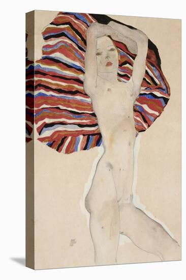 Act Against Coloured Material, 1911-Egon Schiele-Stretched Canvas