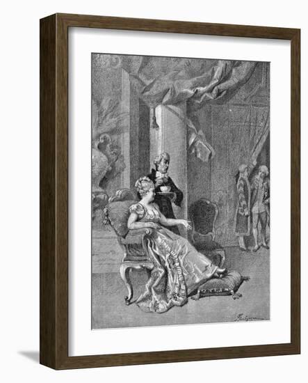 Act Ii, Scene VII from Comedy Clever Wife-Carlo Goldoni-Framed Giclee Print
