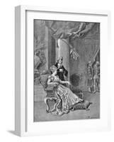 Act Ii, Scene VII from Comedy Clever Wife-Carlo Goldoni-Framed Giclee Print