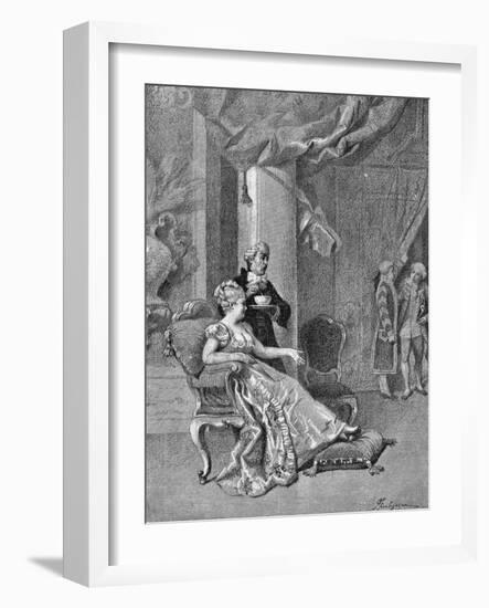 Act Ii, Scene VII from Comedy Clever Wife-Carlo Goldoni-Framed Giclee Print