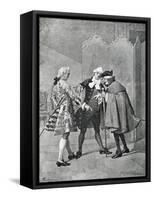Act III, Scene I from Comedy Boors-Carlo Goldoni-Framed Stretched Canvas