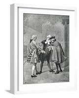 Act III, Scene I from Comedy Boors-Carlo Goldoni-Framed Giclee Print
