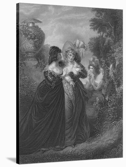 Act III Scene i from Much Ado About Nothing, c19th century-null-Stretched Canvas