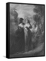 Act III Scene i from Much Ado About Nothing, c19th century-null-Framed Stretched Canvas