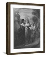 Act III Scene i from Much Ado About Nothing, c19th century-null-Framed Giclee Print