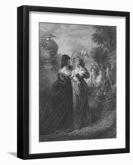 Act III Scene i from Much Ado About Nothing, c19th century-null-Framed Giclee Print