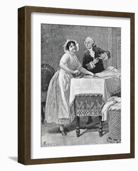 Act III, Scene VI from Comedy Mistress of Inn-Carlo Goldoni-Framed Giclee Print