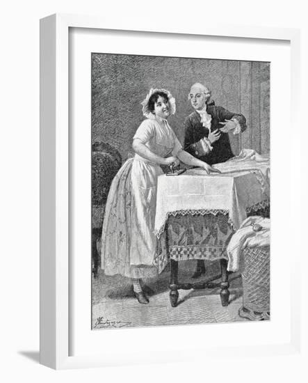 Act III, Scene VI from Comedy Mistress of Inn-Carlo Goldoni-Framed Giclee Print