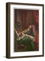 Act IV Scene III: The Two Young Princes in the Tower-Joseph Kronheim-Framed Art Print