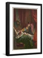 Act IV Scene III: The Two Young Princes in the Tower-Joseph Kronheim-Framed Art Print