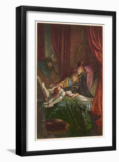 Act IV Scene III: The Two Young Princes in the Tower-Joseph Kronheim-Framed Art Print