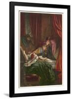 Act IV Scene III: The Two Young Princes in the Tower-Joseph Kronheim-Framed Art Print