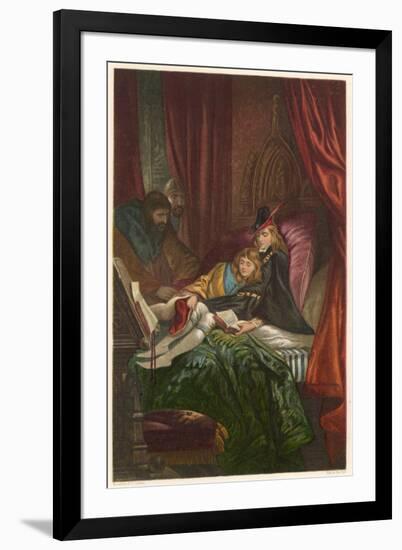 Act IV Scene III: The Two Young Princes in the Tower-Joseph Kronheim-Framed Art Print