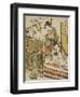 Act Nine: Yuranosuke's House in Yamashina from the Play Chushingura, C.1779-80-Katsukawa Shunsho-Framed Giclee Print