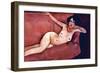 Act on a Sofa (Almaiisa)-Amedeo Modigliani-Framed Art Print