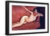 Act on a Sofa (Almaiisa)-Amedeo Modigliani-Framed Art Print