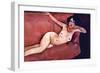 Act on a Sofa (Almaiisa)-Amedeo Modigliani-Framed Art Print