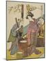Act Six: Yoichibei's House from the Play Chushingura (Treasury of Loyal Retainers), C.1779-80-Katsukawa Shunsho-Mounted Giclee Print