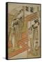 Act Ten: the Amakawaya from the Play Chushingura (Treasury of Loyal Retainers), C.1779-80-Katsukawa Shunsho-Framed Stretched Canvas