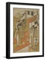 Act Ten: the Amakawaya from the Play Chushingura (Treasury of Loyal Retainers), C.1779-80-Katsukawa Shunsho-Framed Giclee Print