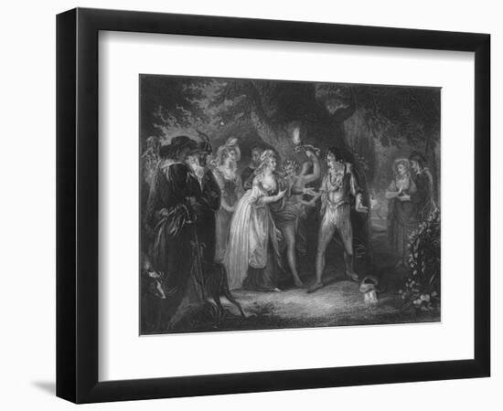 Act V Scene iv from As You Like It, c19th century-null-Framed Giclee Print